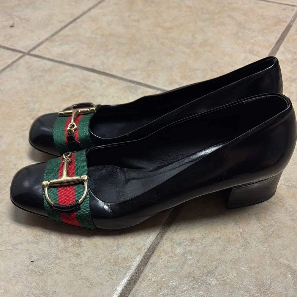 Gucci Black Leather classic heels - Picture 2 of 5